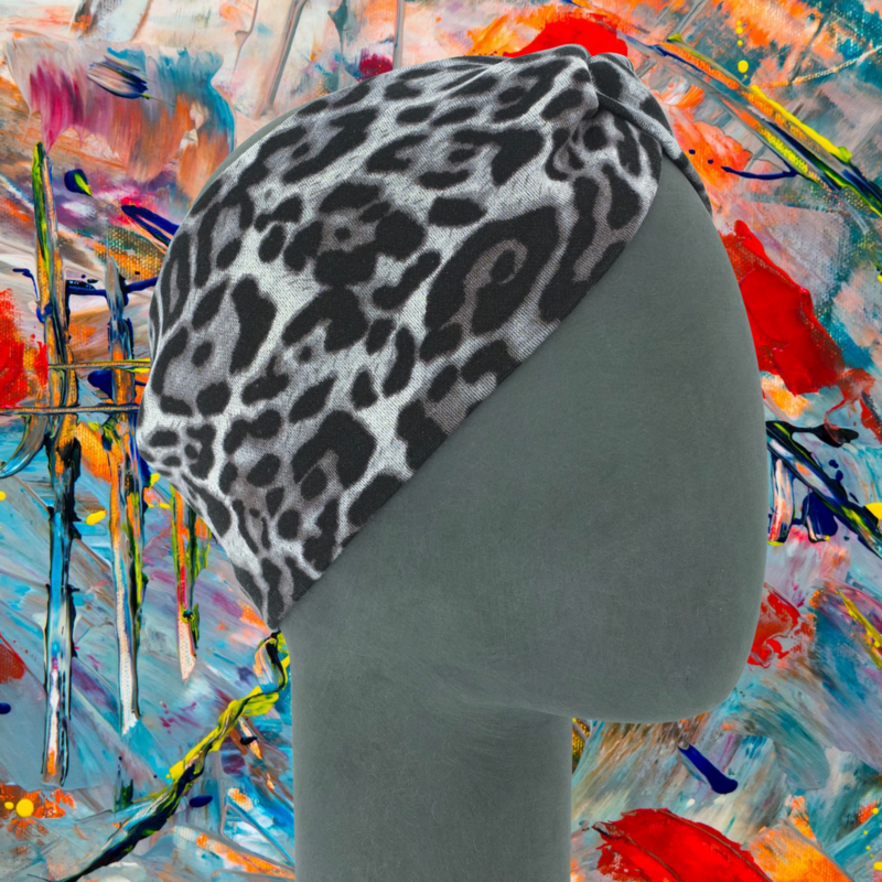 Headband Leo Grey Ponte Jersey