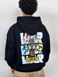 Felpa con Cappuccio 460g Boxy Fit War — Streetwear Made in Italy | Horda Brand