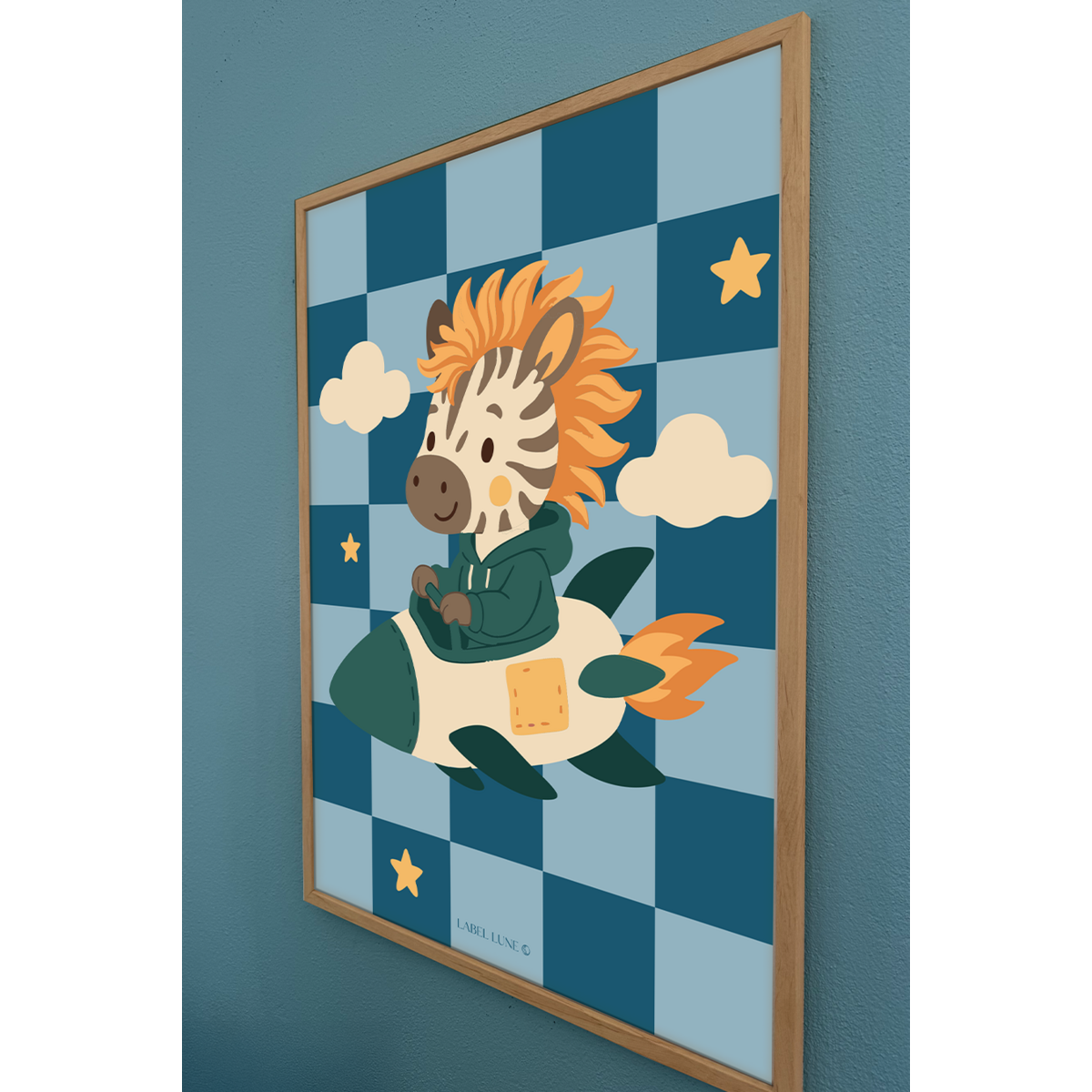 Affiche chambre enfant - Zebra Maeve