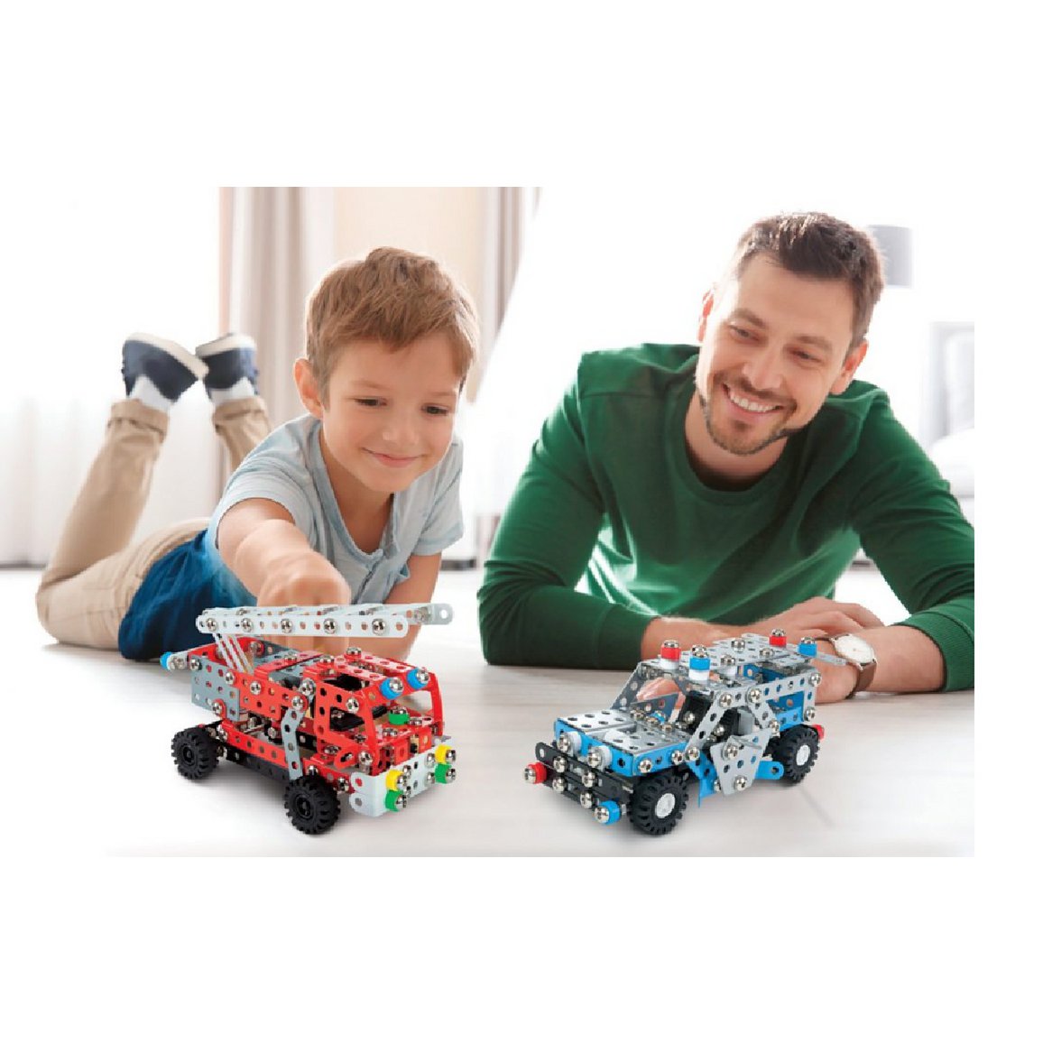 Construction set DIY fire truck metal