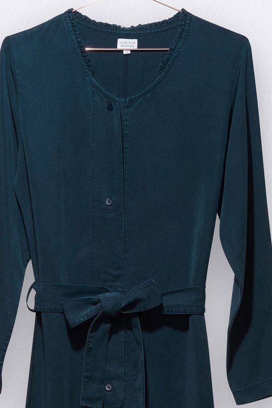 Clea overall i marineblå Tencel til kvinder