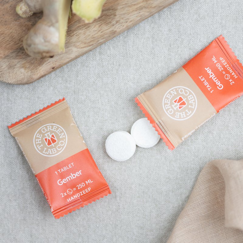 Coffret Comprimés de Savon pour les Mains – Romarin et Gingembre