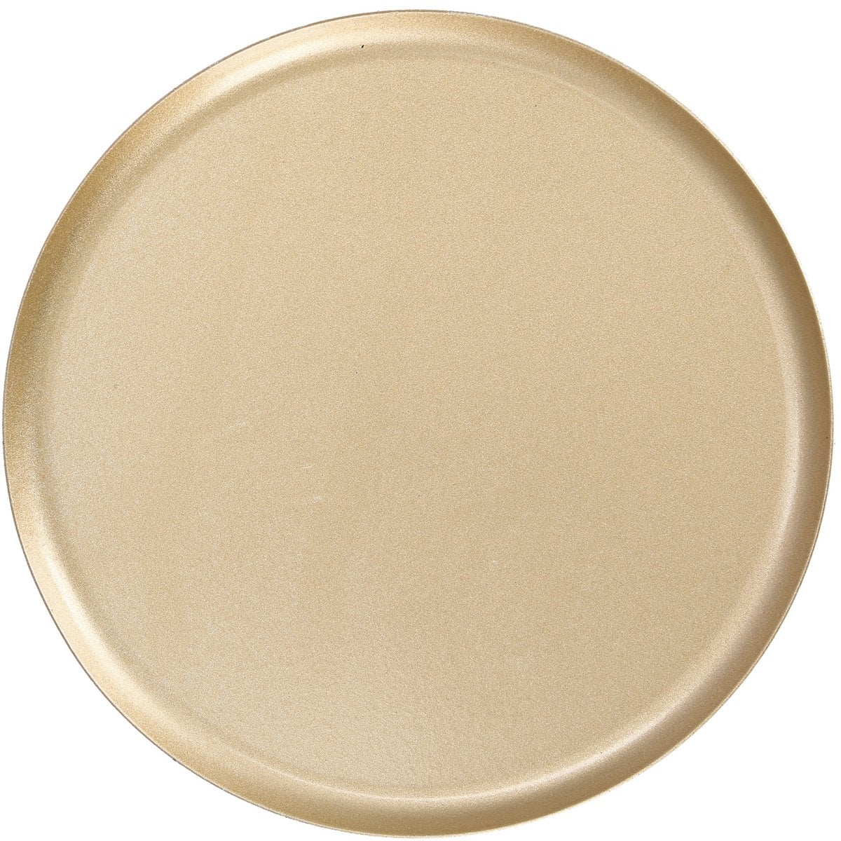 Metalplade Basic, D17cm, H1,6cm, guld