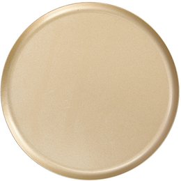 Metalplade Basic, D17cm, H1,6cm, guld