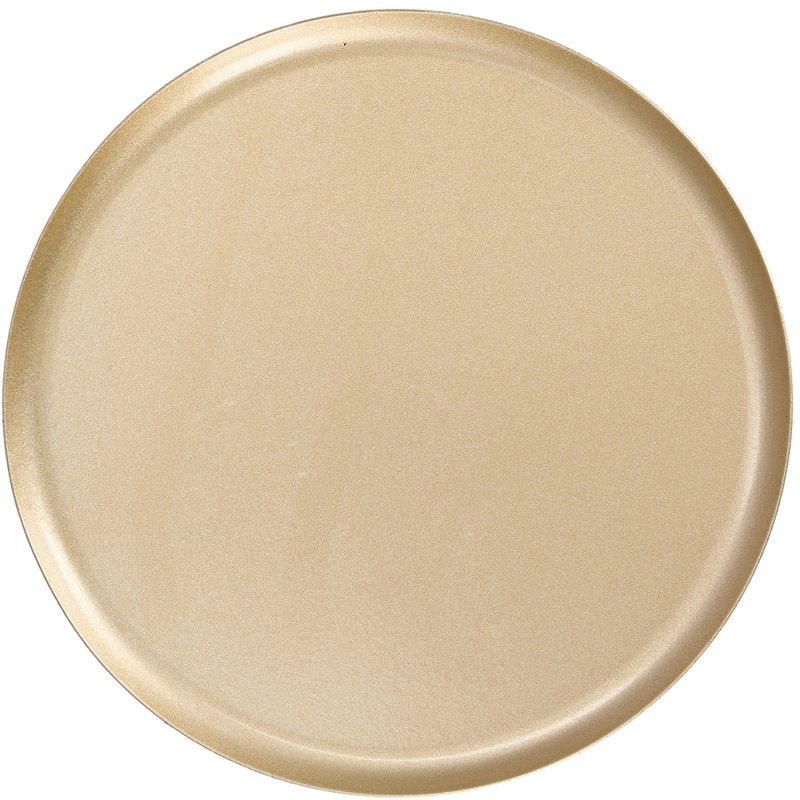 Metall Teller Basic, D17cm, H1,6cm, gold