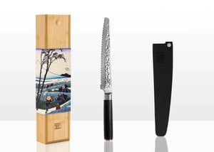 Damascus Serrated Bread Knife - 200 mm blade