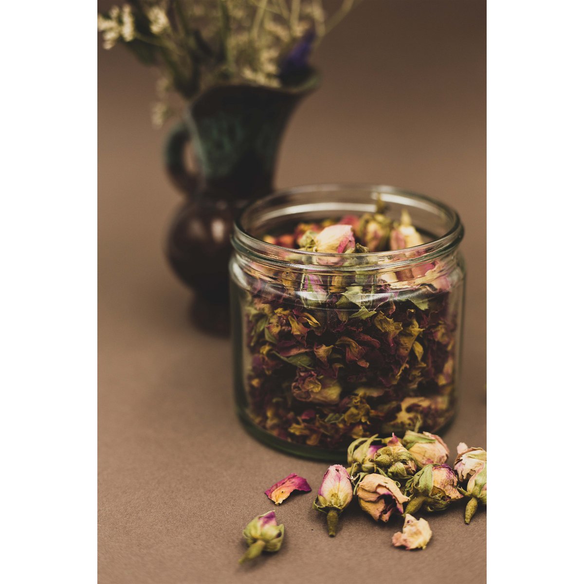 Boutons de rose séchées