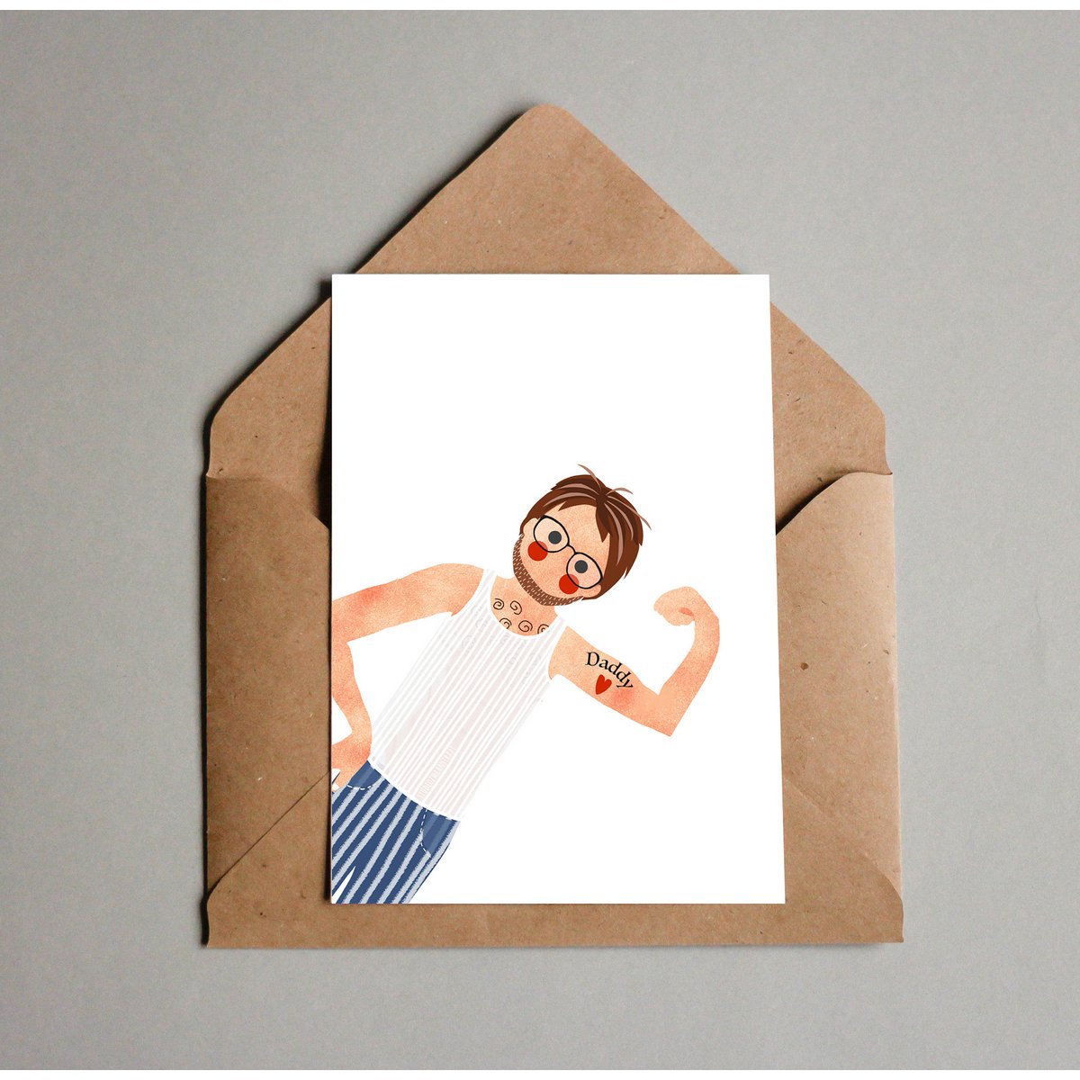 Postkarte 'Papa'