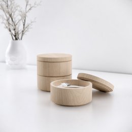 Petit organisateur de bureau en bois Stack