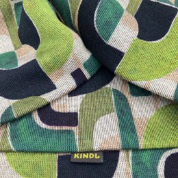 Twist-hoofdband - Mid Century Green, Ponte Jersey