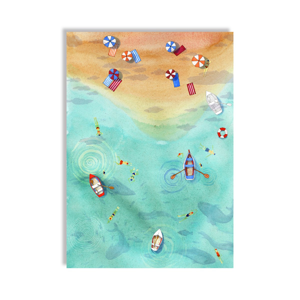 Simple blank journal - beach