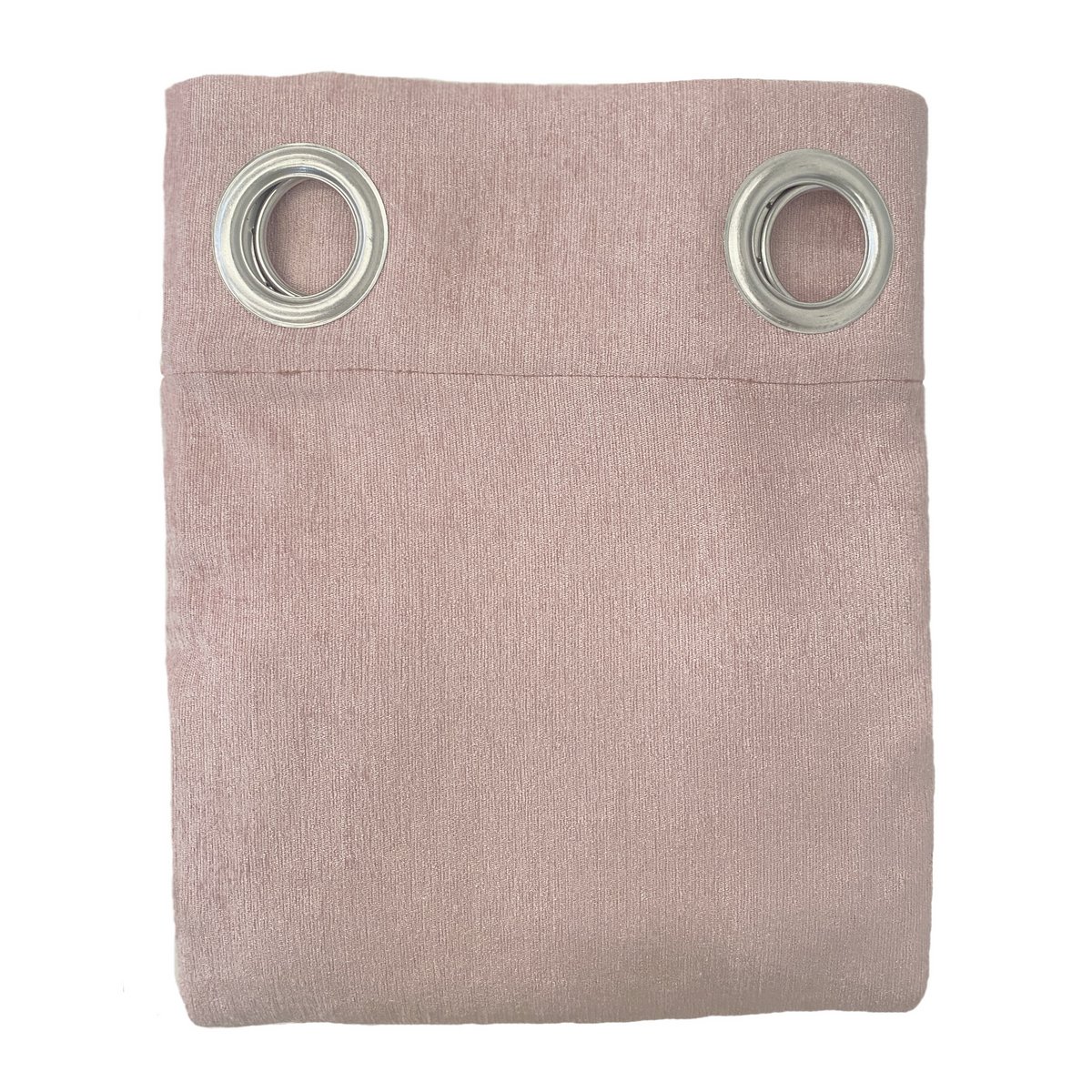 Cortina terciopelo suave confeccionada en ollados. Tejido de calidad en color coral . Cortinas para salón, dormitorio y cocina.