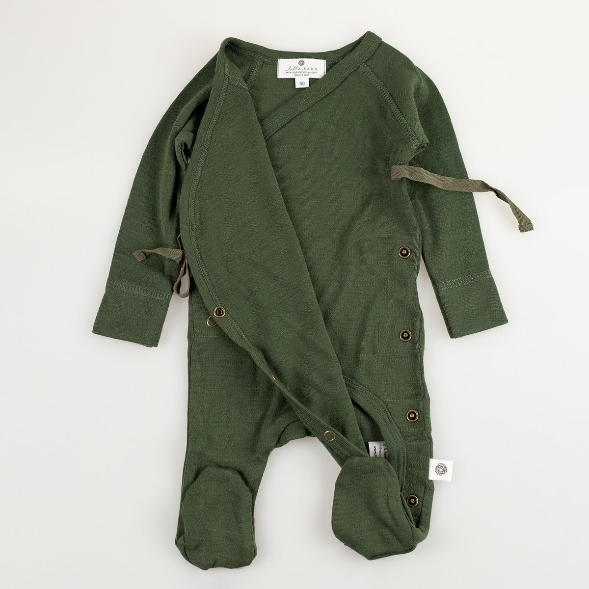 Traje de lana / traje de gateo - Lana merino - Verde rifle