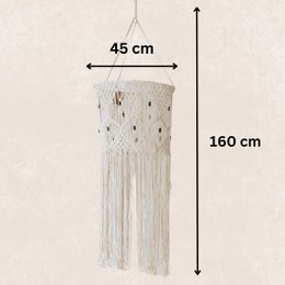Macrame lampeskærm L | Amal