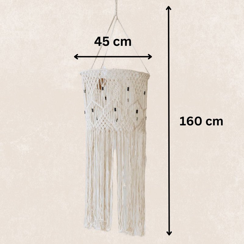 Macrame lampeskærm L | Amal