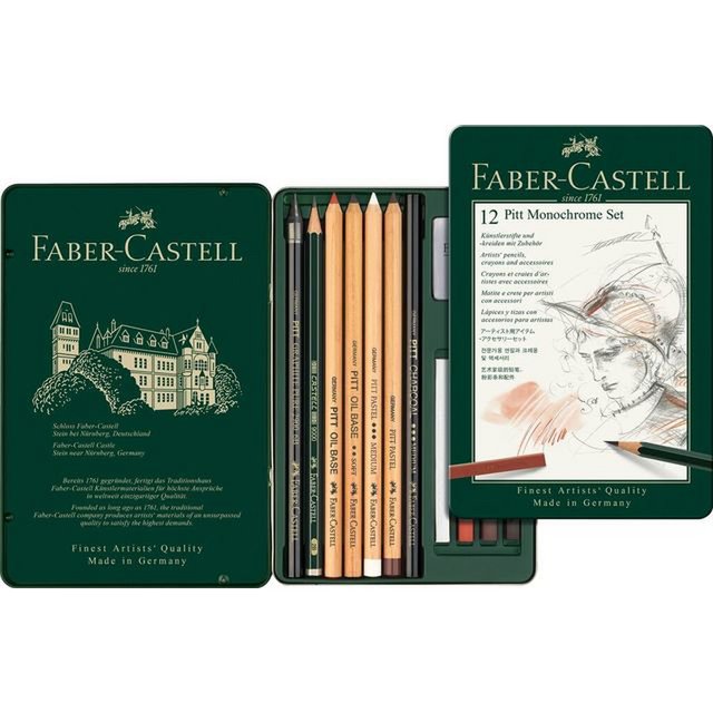 Bleistiftset FC Pitt Artist 12-teiliges Etui