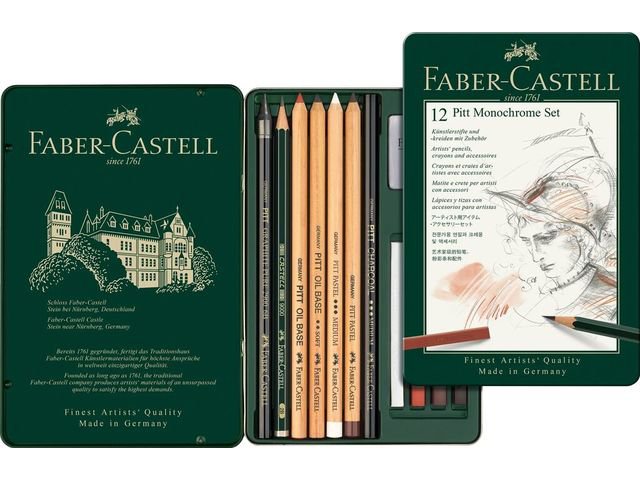 Bleistiftset FC Pitt Artist 12-teiliges Etui
