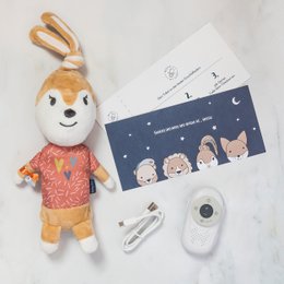 Boîte à musique jouable librement Ivy le lapin - sac en tissu