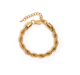 Esmeralda - 8mm Twist Bracelet Gold
