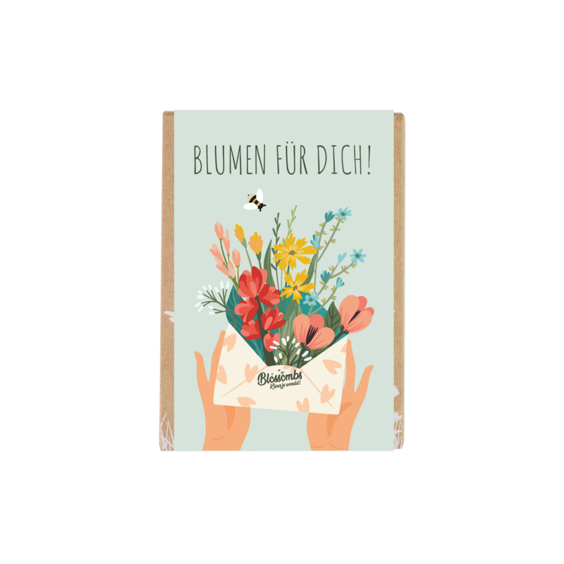 Geschenkbox Mini - Blumen - Umschlag