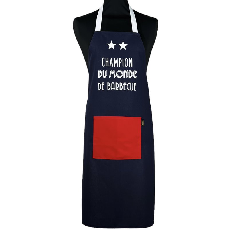 Forklæde, "Barbecue World Champion" fransk
