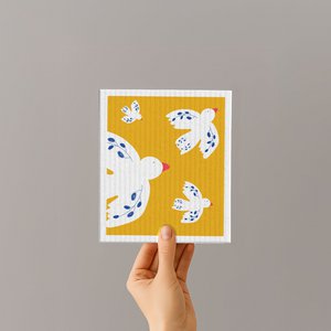 Schwammt cloth - birds - No. 1