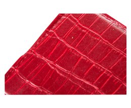 Szklane podstawki zestaw 6 czerwonych krokodyli