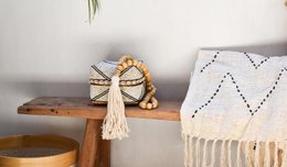 Guirlande de perles de bois