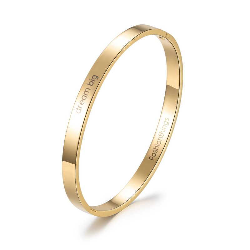 Armreif Dream Big Gold 6mm