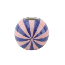 Vaas - Bloemvaas Swirl - Pink/blauw - 15x15x15cm