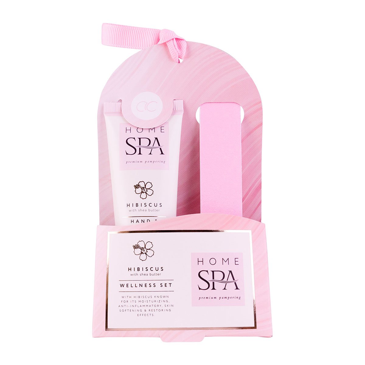 Home Set Home Spa en boîte à cadeaux, parfum: Hibiscus