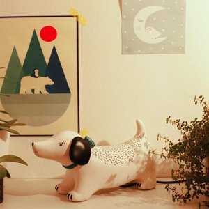 Dog table lamp