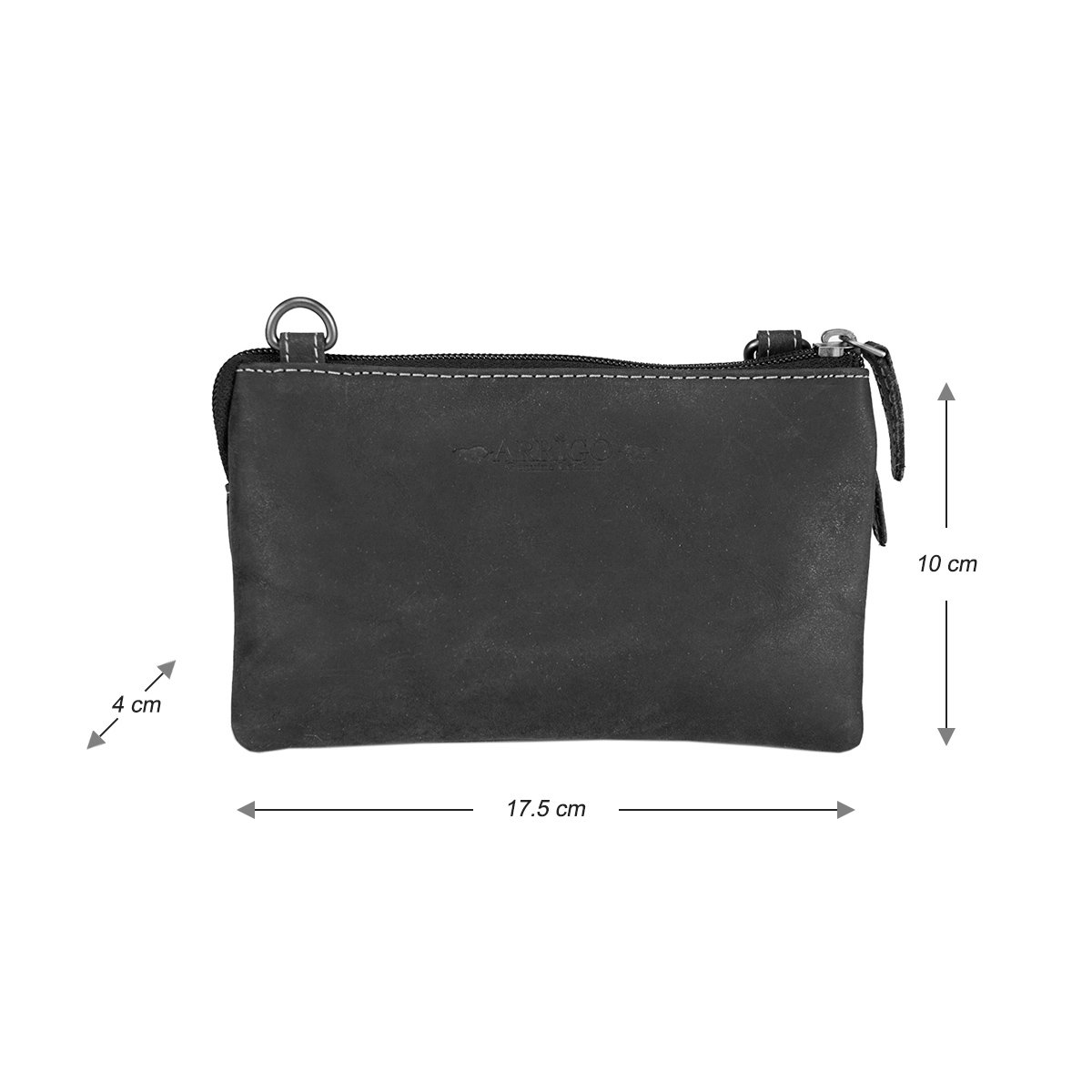 Lille skuldertaske I 3 farver Buffalo Læder - Festivaltaske - Lædertaske Lille - Crossbody taske til kvinder - Str. M