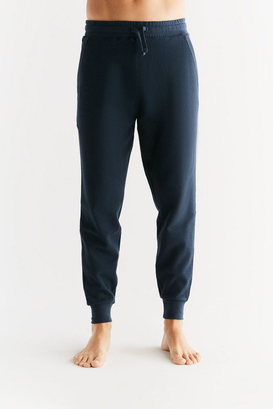 2454-061 | Waffle Knit Men's Pants - Indigo