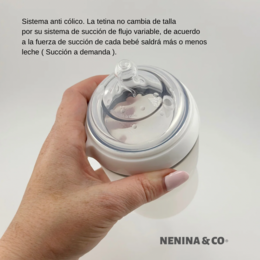 Biberon de qualité Dusty White Nenina & Co