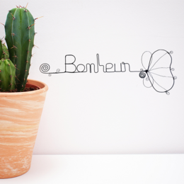 Ginkgo flower - "Happiness" - Wire wall decoration