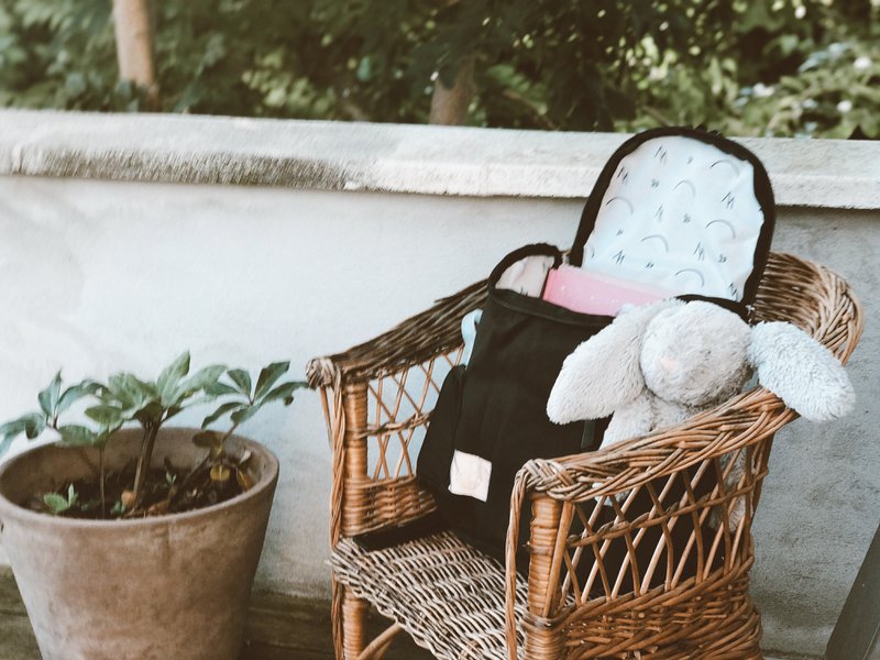 MiniMe â™»ï¸ Genbrugt polyester juniortaske i sort