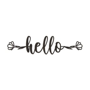 Papierknipsel "hallo" 6 x 1 st