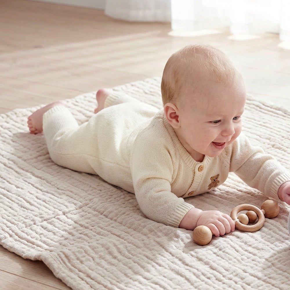 Ivory 4 in 1 Muslin Baby Blanket