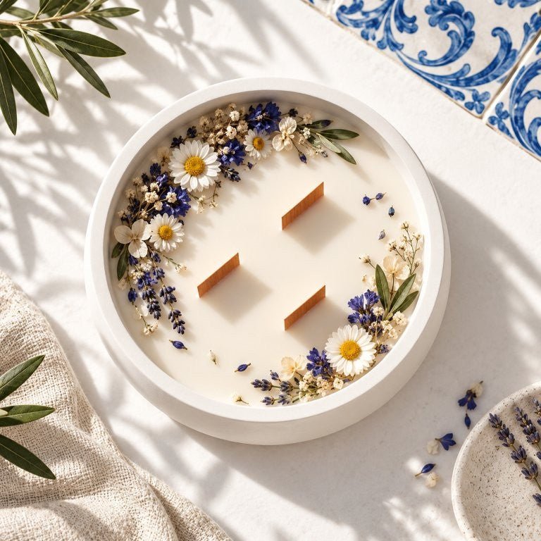 LAVURI Milano 186 – Handgemaakte decoratieve kom broodmand DIY kaars