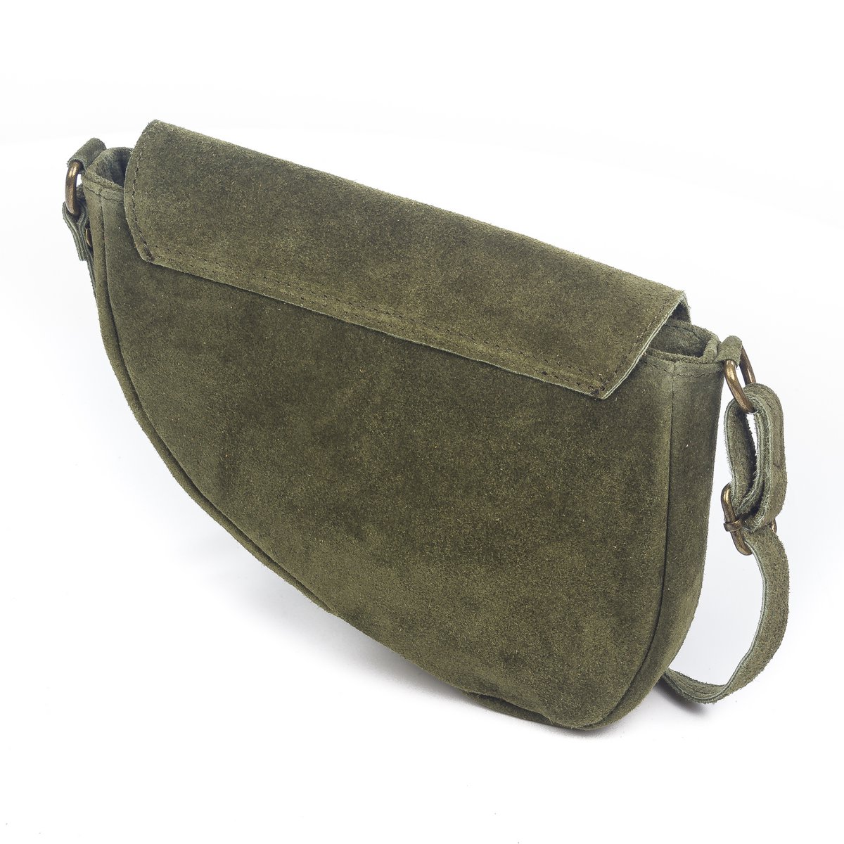 Florence Artegiani. Sac à bandoulière Susanna pour femme en cuir suédé véritable