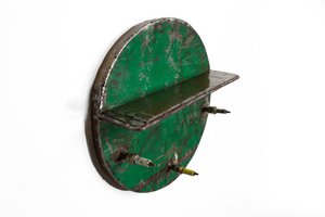 Aufhänger Schlüssel Ablage aus recycelten Ölfässern - versch. Farben - Industrial Design Upcycling