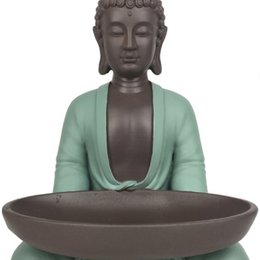 Estatua de Bodhi con plato