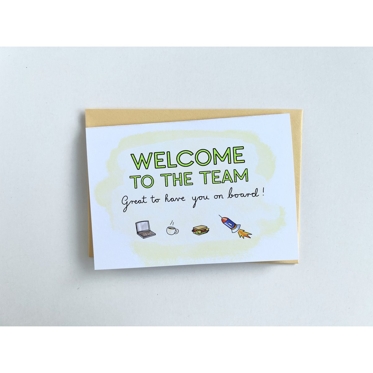Welkomstkaart - Welkom bij het team - leuk je aan boord te hebben