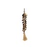 Der Raffia Fishbone Schlüsselbund - Natural Black