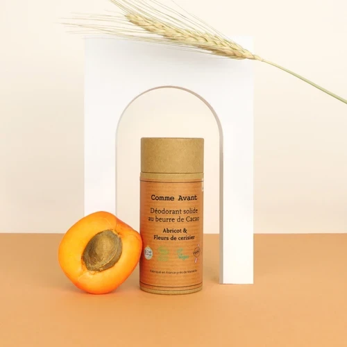 Solid deodorant with cocoa butter