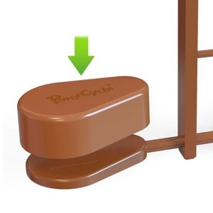 PonyCycle Model U Pedal Pad - Brown & White- help children to ride PonyCycle toys easily