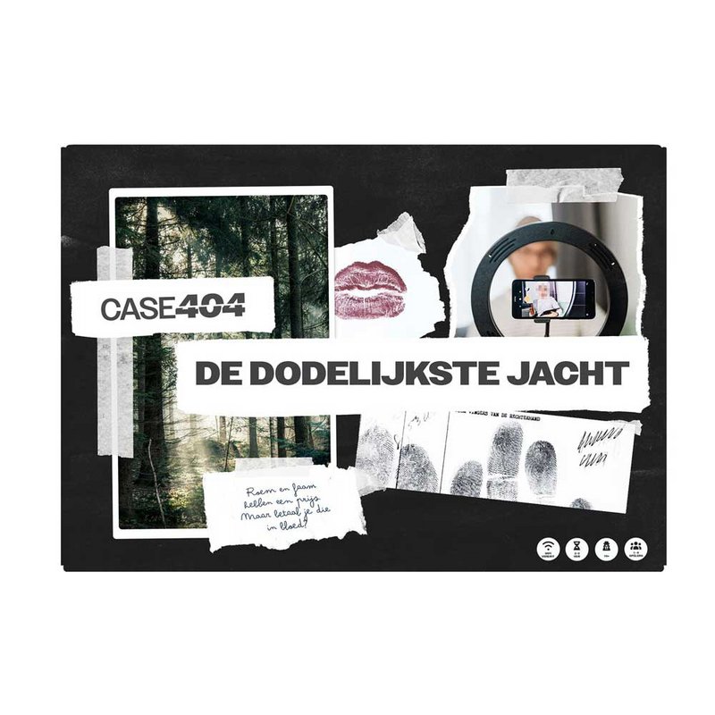 Detektivspil "The Deadliest Hunt" - Case404 - Mordspil / Detektivspil / Escape room til hjemmet