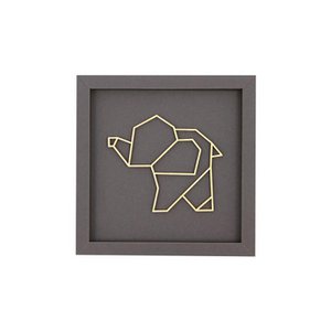ELEPHANT SMALL - framekaart hout belettering magneet