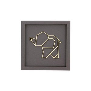 ELEPHANT SMALL - framekaart hout belettering magneet